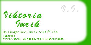 viktoria imrik business card